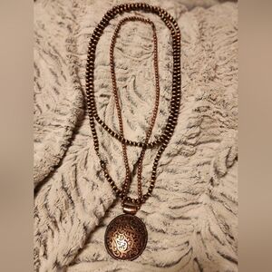 Faux Copper Necklace Set